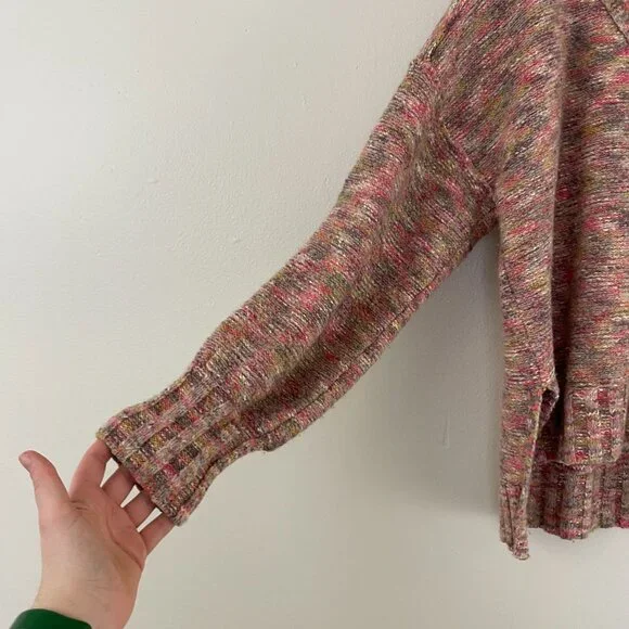 Anthropologie Pilcro Spacedye Deep V Neck Sweater Size Medium - Picture 5 of 6